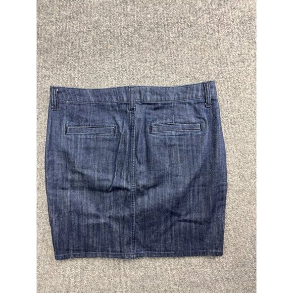 Banana Republic Jean Skirt Women's 29/8 Button Up Mini Pencil A Line - Picture 6 of 6